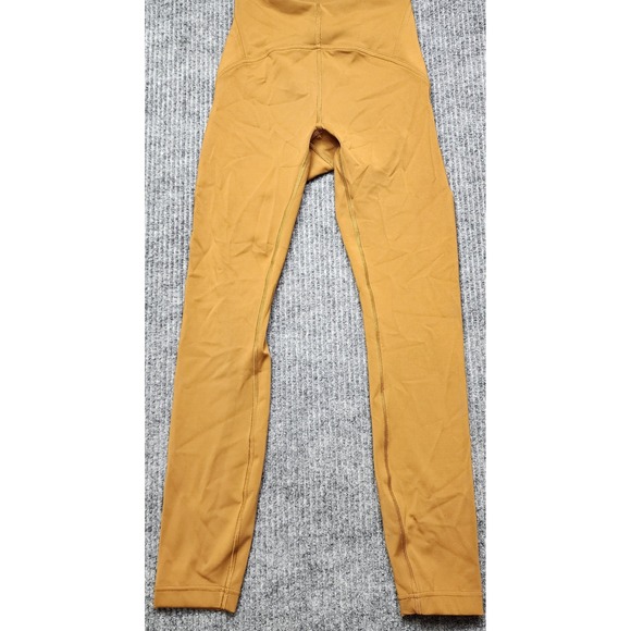 Lululemon Pants - Lululemon Instill High-Rise Tight 25 Mustard Copper Yoga Leggings Size 2 LW5DJTS